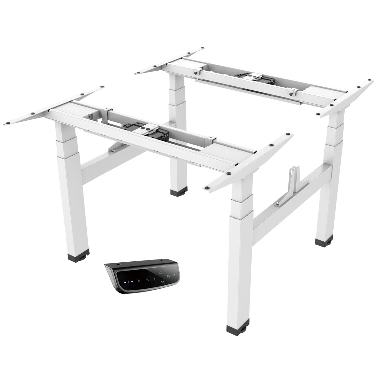 Order Office Furniture Quad Motor Electric Back to Back Desk Frame Only - Black, Silver or White Option - OOF14